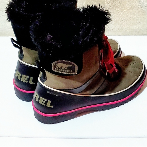 SOREL TIVOLI II WINTER BOOTS. WOMENS Sz: 9.5 LIKE NEW! GREEN, WATERPROOF SUEDE - Picture 13 of 15
